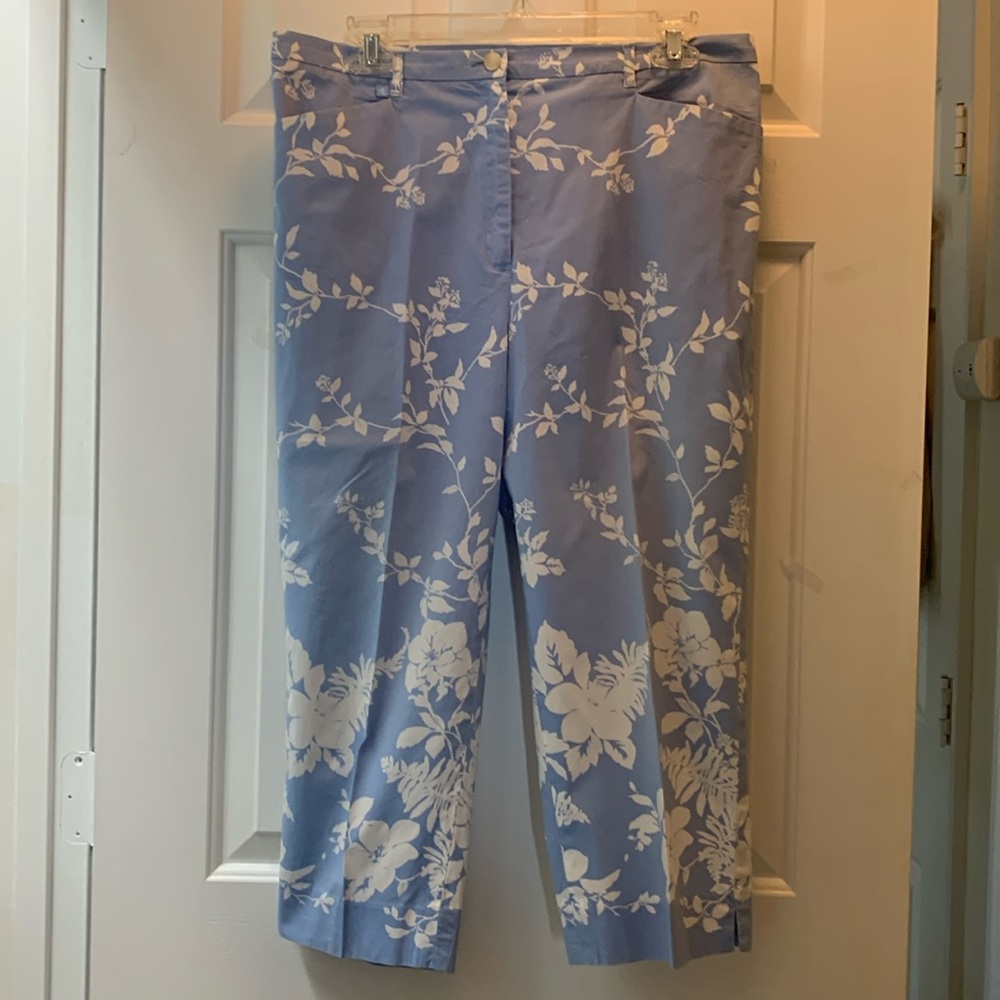 Ralph Lauren Floral Cropped Pants size 12